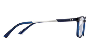Blue Rectangle Full Rim Unisex Eyeglasses by Lenskart Air-151689