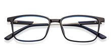 Load image into Gallery viewer, Blue Rectangle Full Rim Unisex Eyeglasses by Lenskart Air-151689