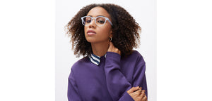 Blue Wayfarer Full Rim Unisex Eyeglasses by Lenskart Hustlr-216321