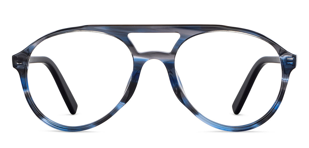 Blue Aviator Full Rim Unisex Eyeglasses by Vincent Chase-152911