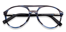 Load image into Gallery viewer, Blue Aviator Full Rim Unisex Eyeglasses by Vincent Chase-152911