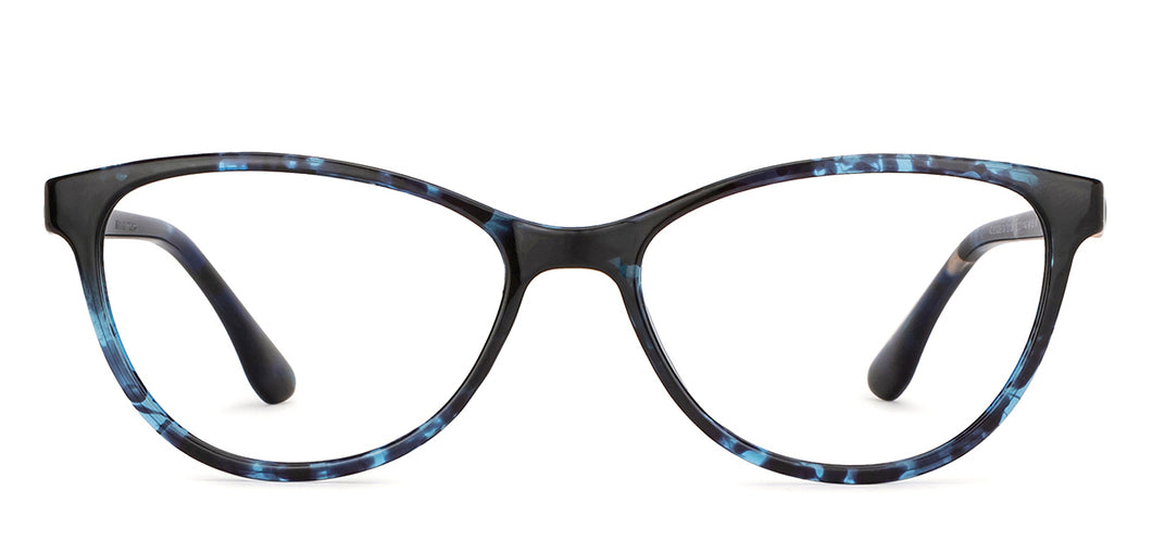 Blue Cat Eye Full Rim Women Eyeglasses by Vincent Chase-201304