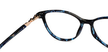 Load image into Gallery viewer, Blue Cat Eye Full Rim Women Eyeglasses by Vincent Chase-201304