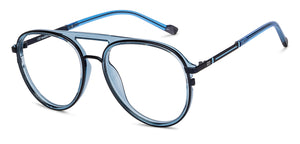 Blue Aviator Full Rim Unisex Eyeglasses by Lenskart STUDIO-205409