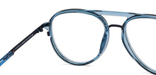 Load image into Gallery viewer, Blue Aviator Full Rim Unisex Eyeglasses by Lenskart STUDIO-205409