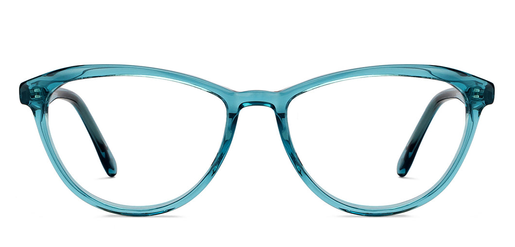 Blue Cat Eye Full Rim Kids Eyeglasses by Hooper-152515
