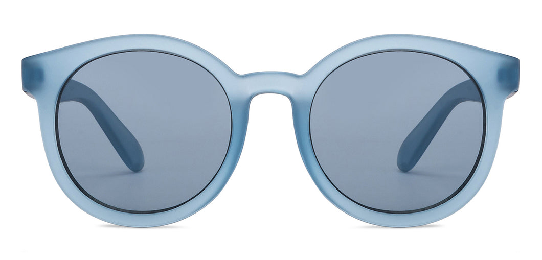 Blue Round Full Rim Kid Sunglasses by Hooper-200321
