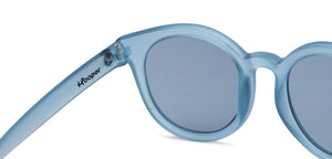 Blue Round Full Rim Kid Sunglasses by Hooper-200321
