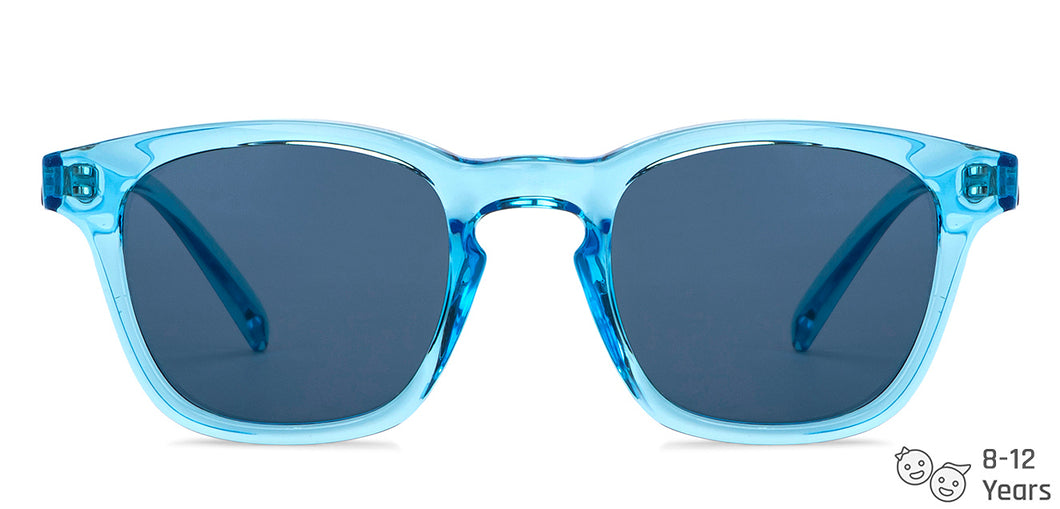 Blue Square Full Rim Kid Sunglasses by Hooper-152555