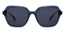 Load image into Gallery viewer, Blue Square Full Rim Unisex Sunglasses by John Jacobs-208174
