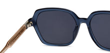 Load image into Gallery viewer, Blue Square Full Rim Unisex Sunglasses by John Jacobs-208174