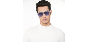 Blue Wayfarer Full Rim Unisex Sunglasses by Vincent Chase Polarized-206904
