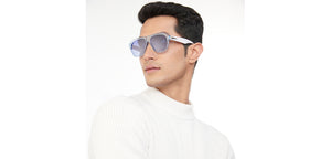 Blue Wayfarer Full Rim Unisex Sunglasses by Vincent Chase Polarized-206904