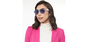 Blue Wayfarer Full Rim Unisex Sunglasses by Vincent Chase Polarized-206904