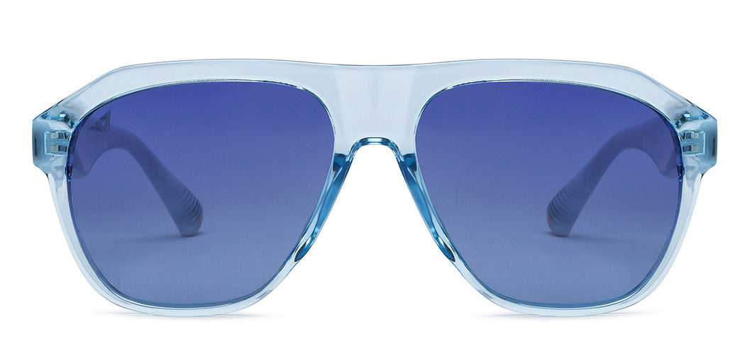 Blue Wayfarer Full Rim Unisex Sunglasses by Vincent Chase Polarized-206904