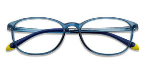 Blue Round Full Rim Unisex Eyeglasses by Lenskart Air-200543