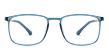 Load image into Gallery viewer, Blue Transparent Rectangle Full Rim Unisex Eyeglasses by Lenskart Air-201536