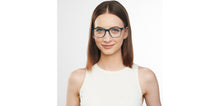 Load image into Gallery viewer, Blue Rectangle Full Rim Unisex Eyeglasses by John Jacobs-152705