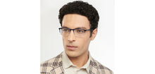 Load image into Gallery viewer, Blue Rectangle Full Rim Unisex Eyeglasses by John Jacobs-150865