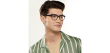 Load image into Gallery viewer, Blue Rectangle Full Rim Unisex Eyeglasses by Vincent Chase-151617