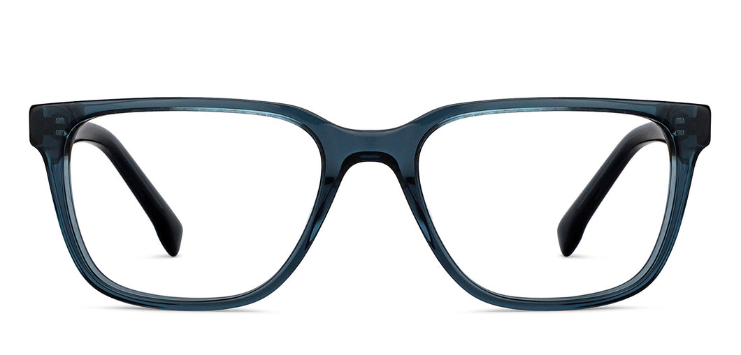Blue Rectangle Full Rim Unisex Eyeglasses by Vincent Chase-151617