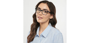 Blue Rectangle Full Rim Unisex Eyeglasses by Vincent Chase-151617