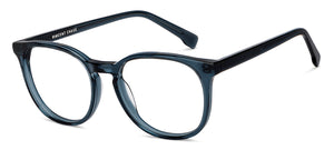 Blue Round Full Rim Unisex Eyeglasses by Vincent Chase Computer Glasses-205135