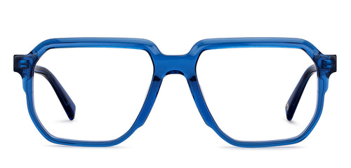 Blue Square Full Rim Men Eyeglasses by John Jacobs-151333