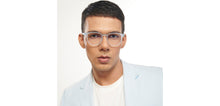 Load image into Gallery viewer, Blue Square Full Rim Unisex Eyeglasses by Lenskart Air-207481