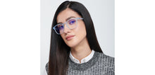 Load image into Gallery viewer, Blue Square Full Rim Unisex Eyeglasses by Lenskart Air-207481