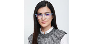 Blue Square Full Rim Unisex Eyeglasses by Lenskart Air-207481