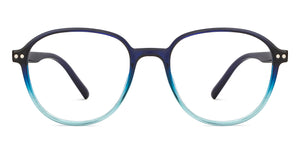 Blue Round Full Rim Unisex Eyeglasses by Lenskart Air-206128