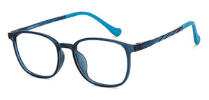 Blue Rectangle Full Rim Unisex Eyeglasses by Lenskart Air-151941