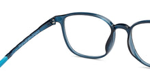 Load image into Gallery viewer, Blue Rectangle Full Rim Unisex Eyeglasses by Lenskart Air-151941