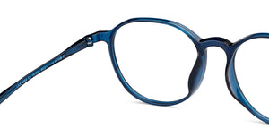 Blue Round Full Rim Unisex Eyeglasses by Lenskart Air-151937