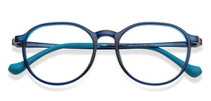 Blue Round Full Rim Unisex Eyeglasses by Lenskart Air-151937