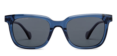 Blue Oval Full Rim Unisex Sunglasses by John Jacobs-208163