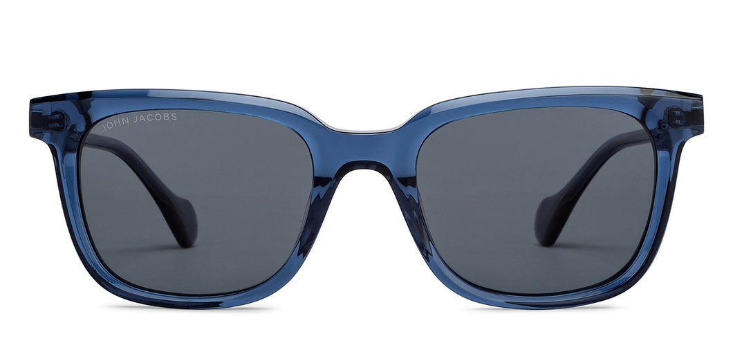 Blue Oval Full Rim Unisex Sunglasses by John Jacobs-208163