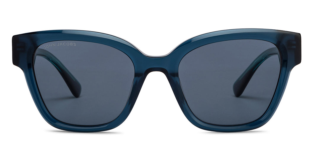 Blue Square Full Rim Unisex Sunglasses by John Jacobs-208171