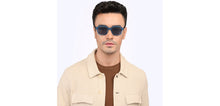 Load image into Gallery viewer, Blue Square Full Rim Unisex Sunglasses by John Jacobs-208152