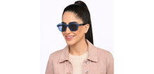 Load image into Gallery viewer, Blue Square Full Rim Unisex Sunglasses by John Jacobs-208152