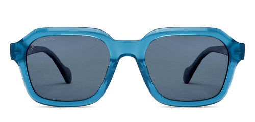 Blue Square Full Rim Unisex Sunglasses by John Jacobs-208152