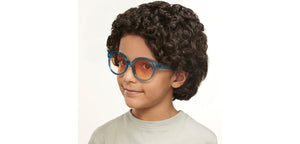 Blue Round Full Rim Kid Sunglasses by Hooper-200305