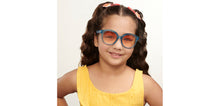 Load image into Gallery viewer, Blue Round Full Rim Kid Sunglasses by Hooper-200305