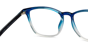 Blue Square Full Rim Unisex Eyeglasses by Lenskart Air-151684