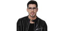 Load image into Gallery viewer, Blue Round Full Rim Unisex Eyeglasses by Lenskart Air-210771