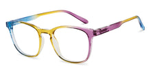 Load image into Gallery viewer, Blue Yellow Purple Square Full Rim Unisex Eyeglasses by Vincent Chase-205493