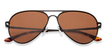 Load image into Gallery viewer, Black Aviator Full Rim Unisex Sunglasses by Vincent Chase Polarized-206960