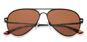 Black Aviator Full Rim Unisex Sunglasses by Vincent Chase Polarized-206960