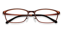 Load image into Gallery viewer, Brown Rectangle Full Rim Unisex Eyeglasses by Lenskart Air-151726